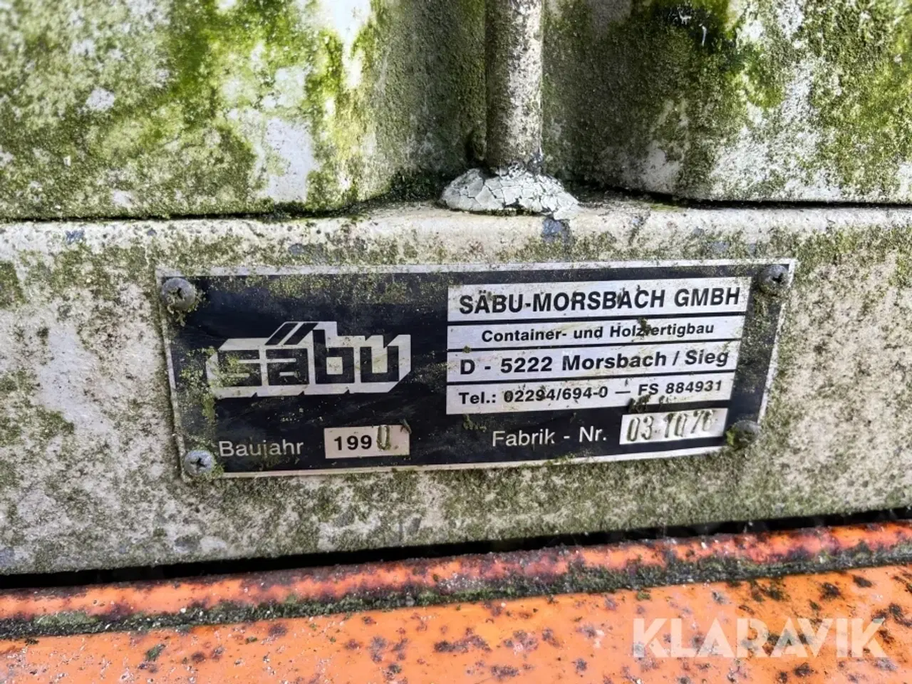 Billede 12 - Materiel container Sabu isoleret