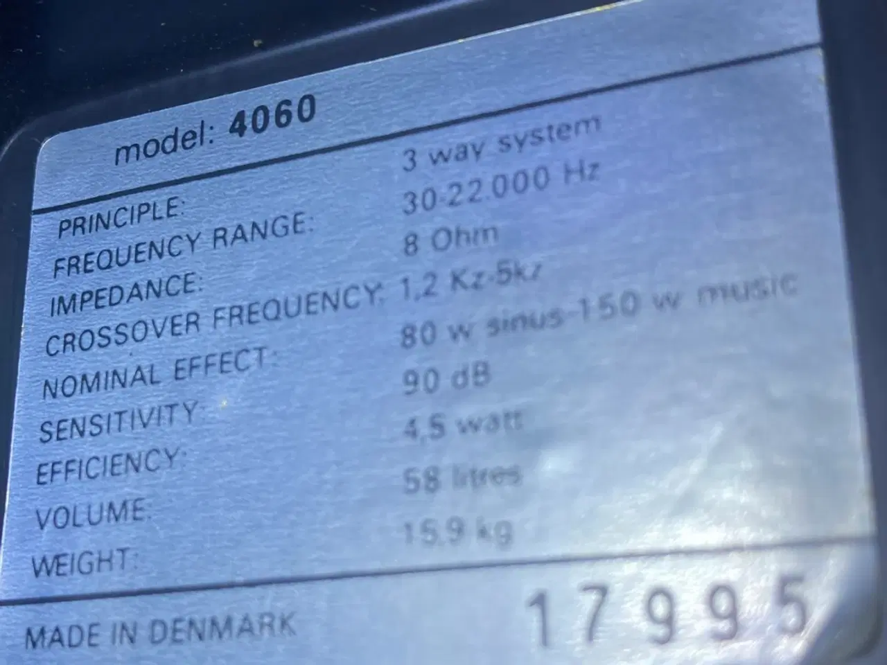 Billede 3 - Klassiske Audioscan 4060 – Dansk Vintage Hi-Fi når