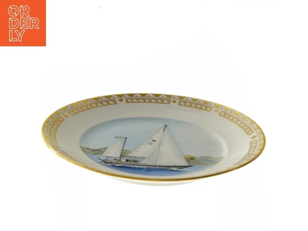 Billede 2 - Skibsportræt på porcelæns tallerken (str. Ø 27,5 cm) fra Royal Copenhagen