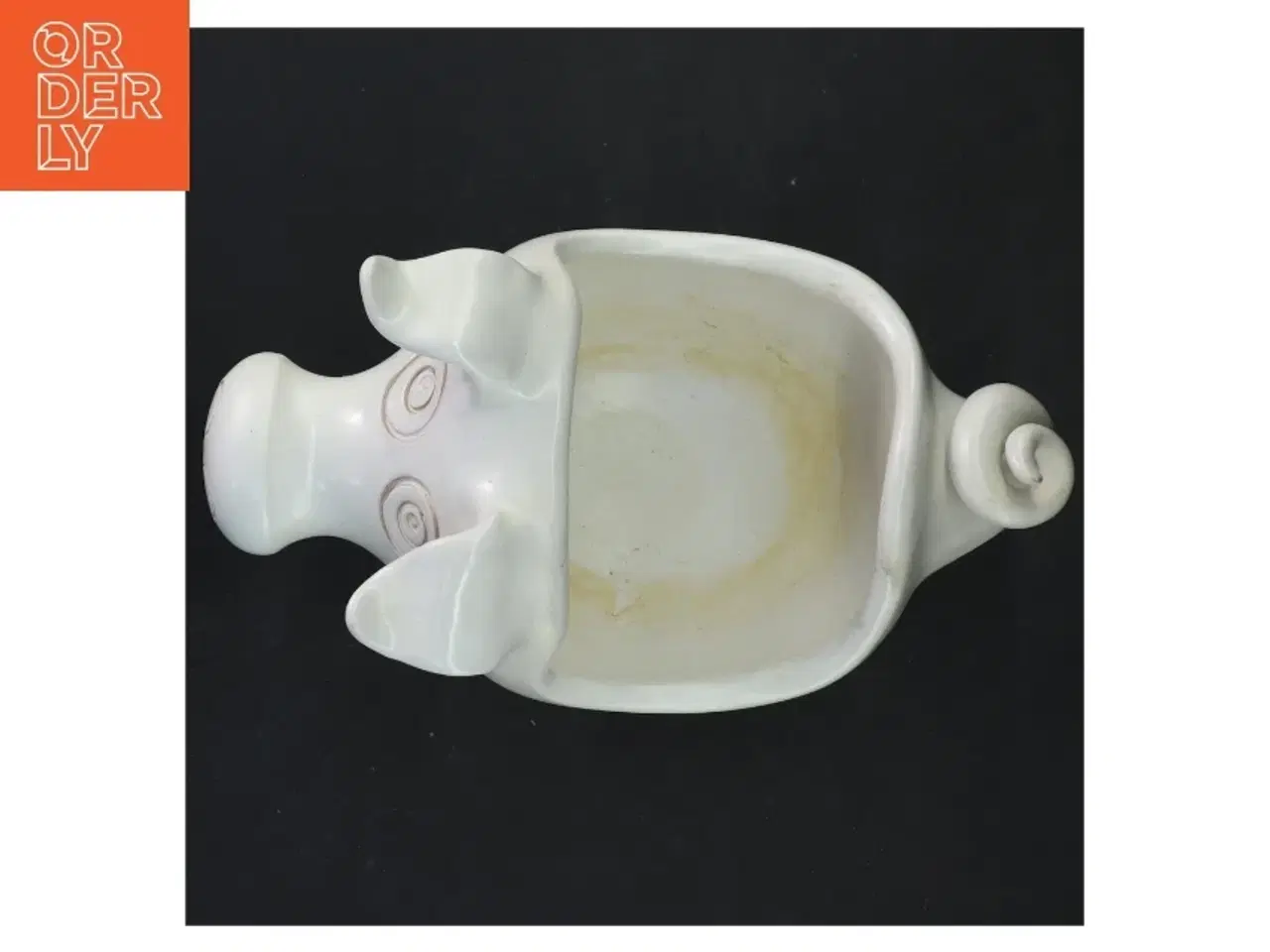 Billede 3 - Keramik griseformet beholder (str. 22x12 cm)