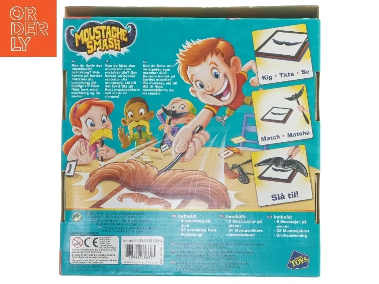 Billede 3 - Moustache Smash spil (str. 5x27x27 cm)