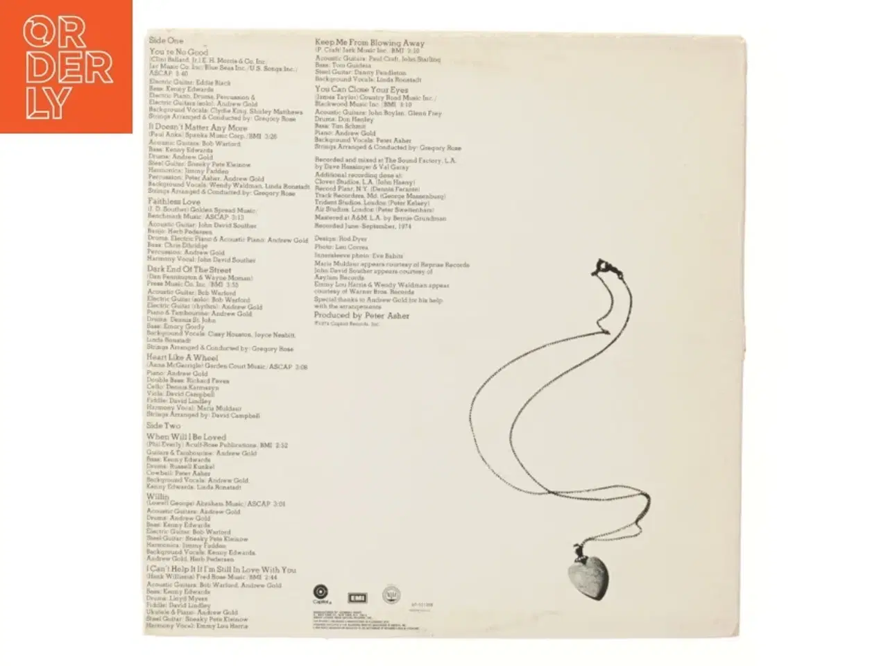 Billede 3 - Linda Ronstadt LP - Heart Like a Wheel