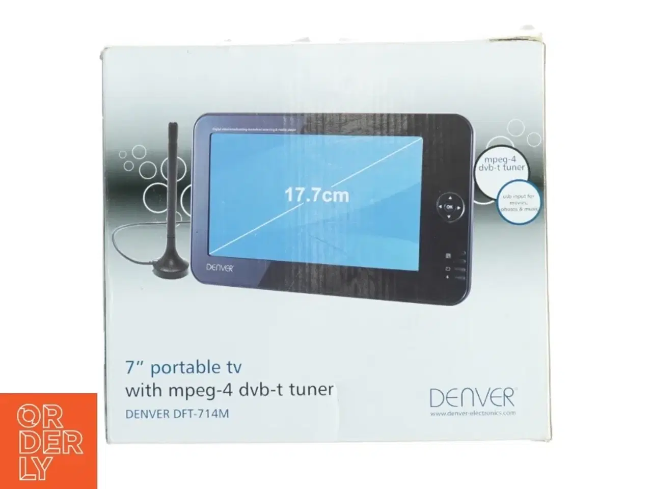 Billede 3 - Denver bærbar TV med DVB-T tuner fra Denver (str. 20 x 12 cm)