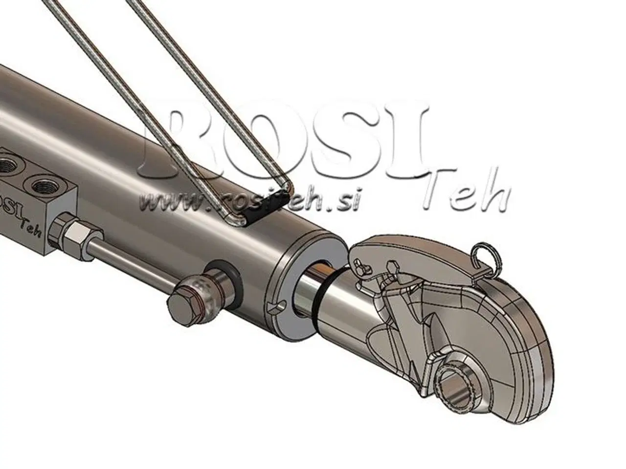 Billede 3 - Hydraulisk topstang SPECIAL Cat.2,3 med forgaffel