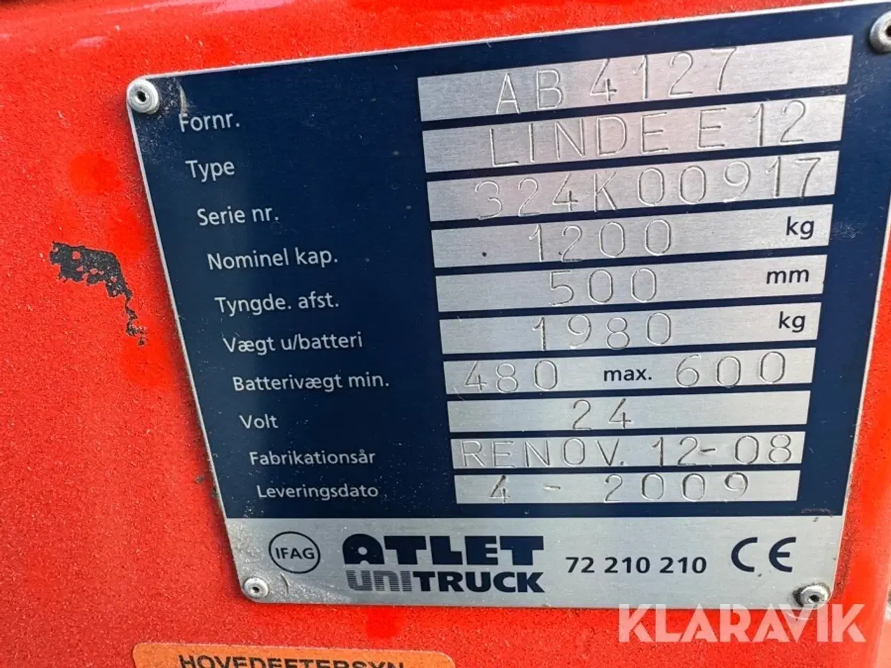 Billede 6 - El truck Linde E12