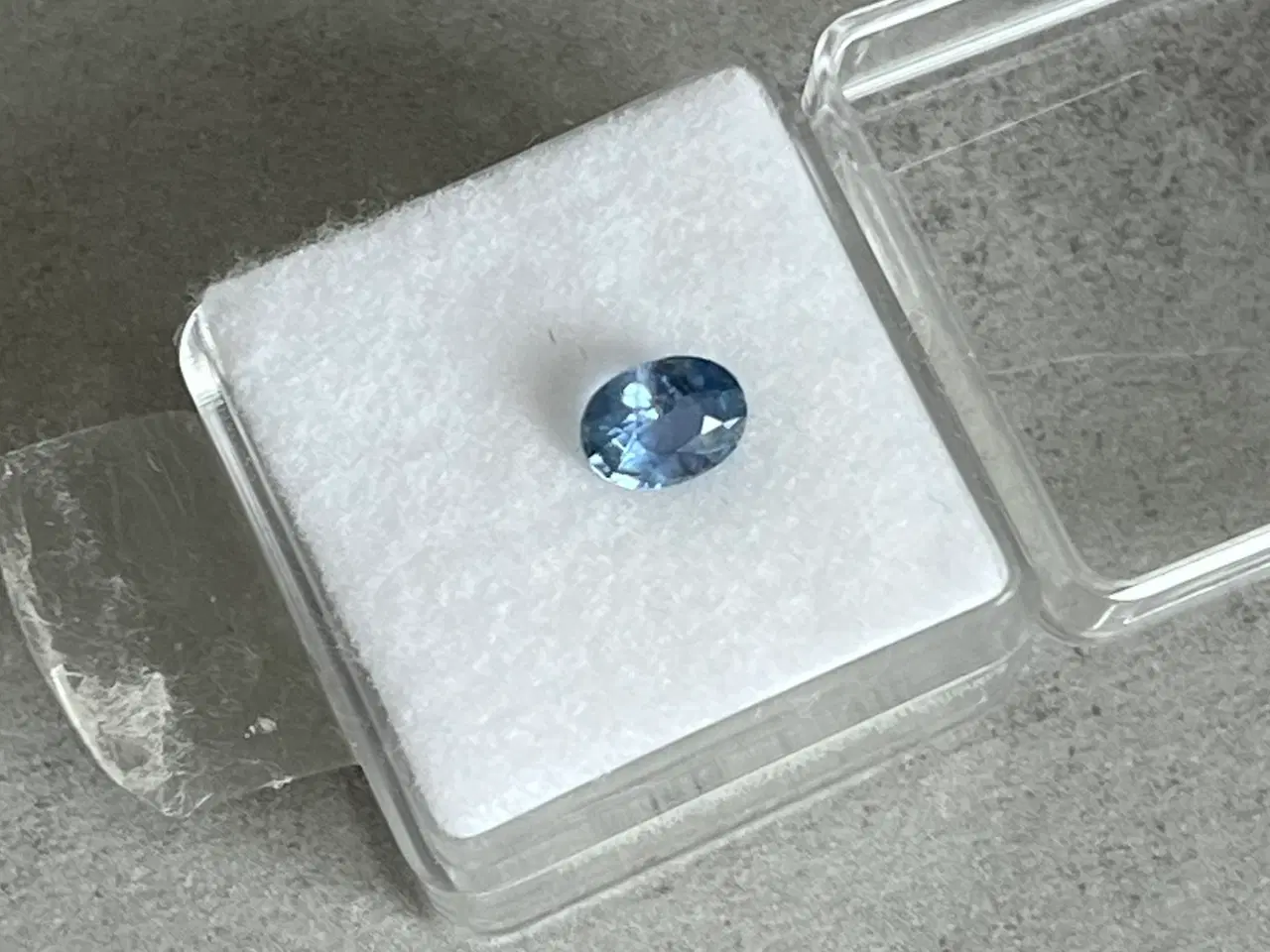 Billede 3 - Naturlig blå safir 1,26 ct – ubehandlet – ICA-cert