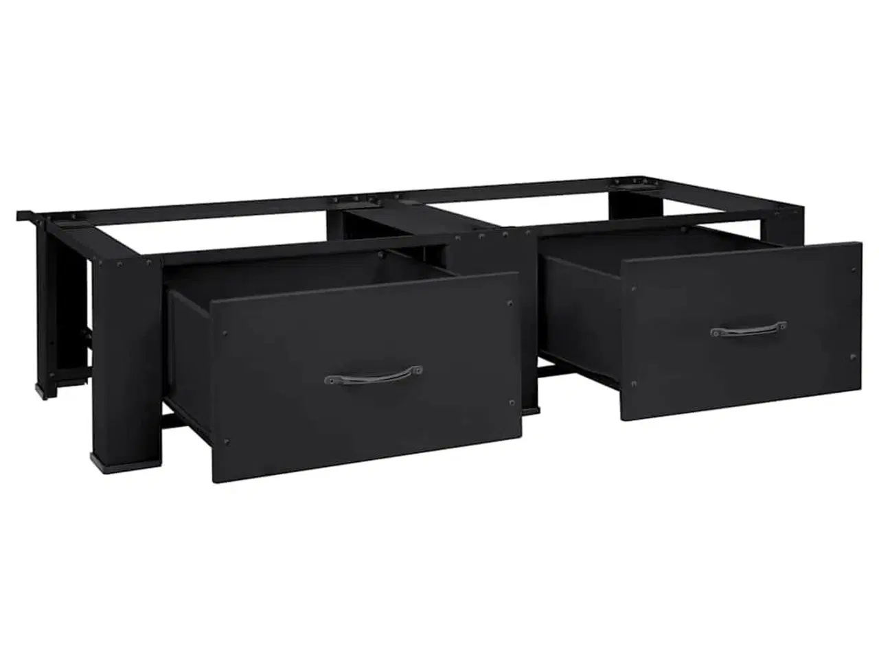 Billede 3 - Vaskemaskine Pedestal 2 stk Sort 64 x 55 x 32.5 cm Stål