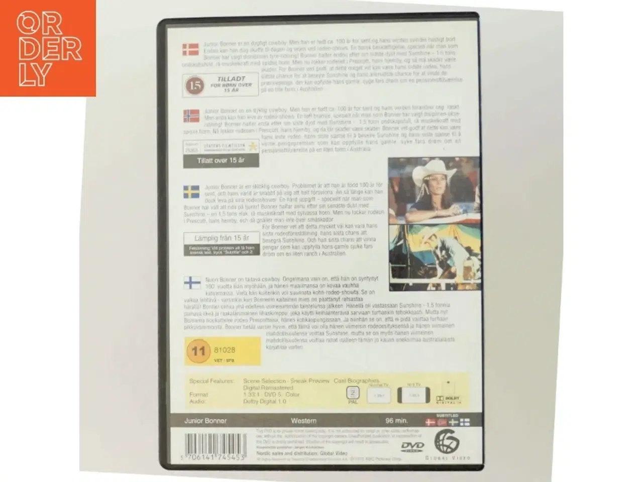 Billede 3 - Junior Bonner DVD fra Scanbox