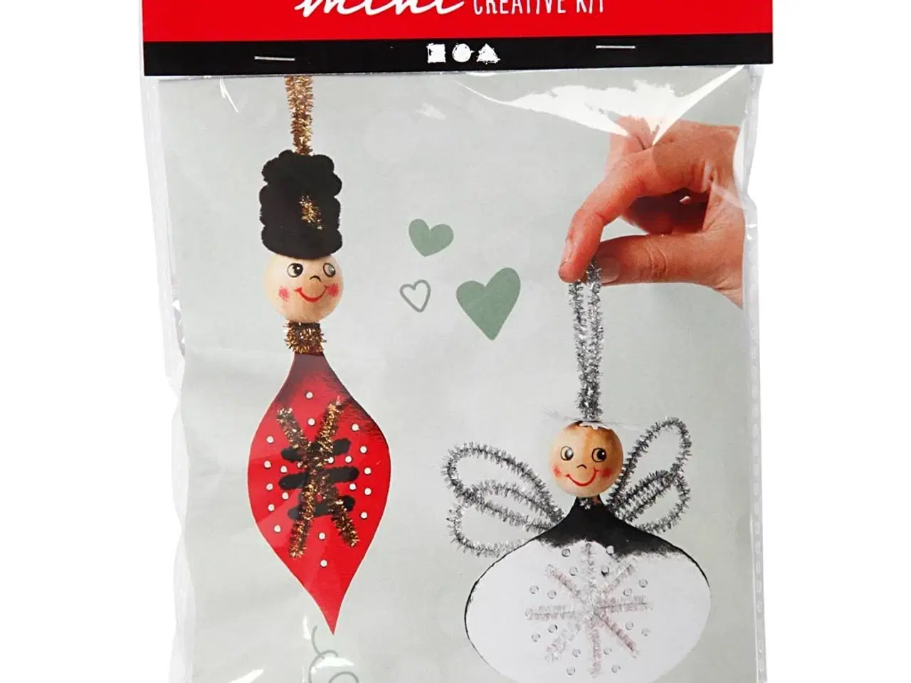 Billede 1 - Mini DIY Kit: Soldat og Engel - Kreativ Dekoration