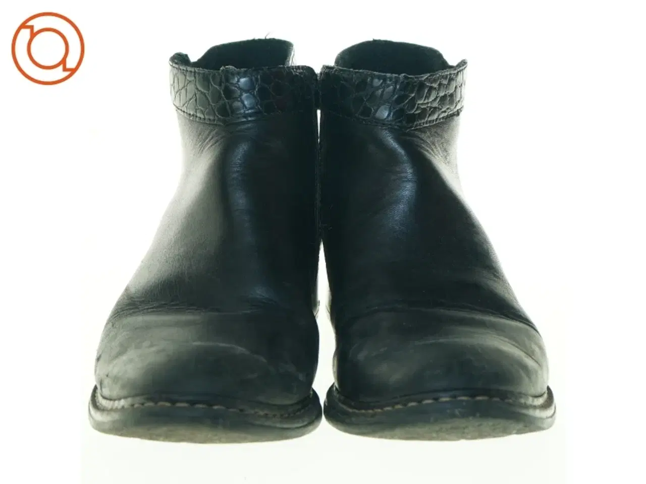 Billede 7 - Sorte ankelstøvler med krokodilleprint fra Rieker (str. 37)