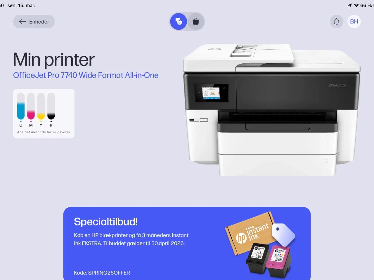 Billede 5 - HP Officejet Pro 7740 multifunktionsprinter