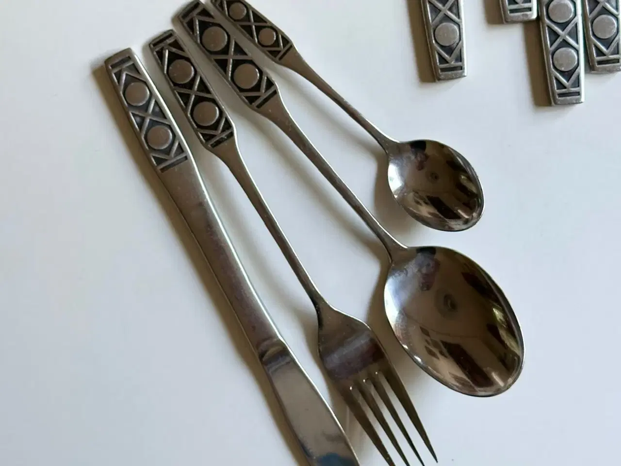 Billede 2 - Retro bestik til 6 personer, rustfrit stål