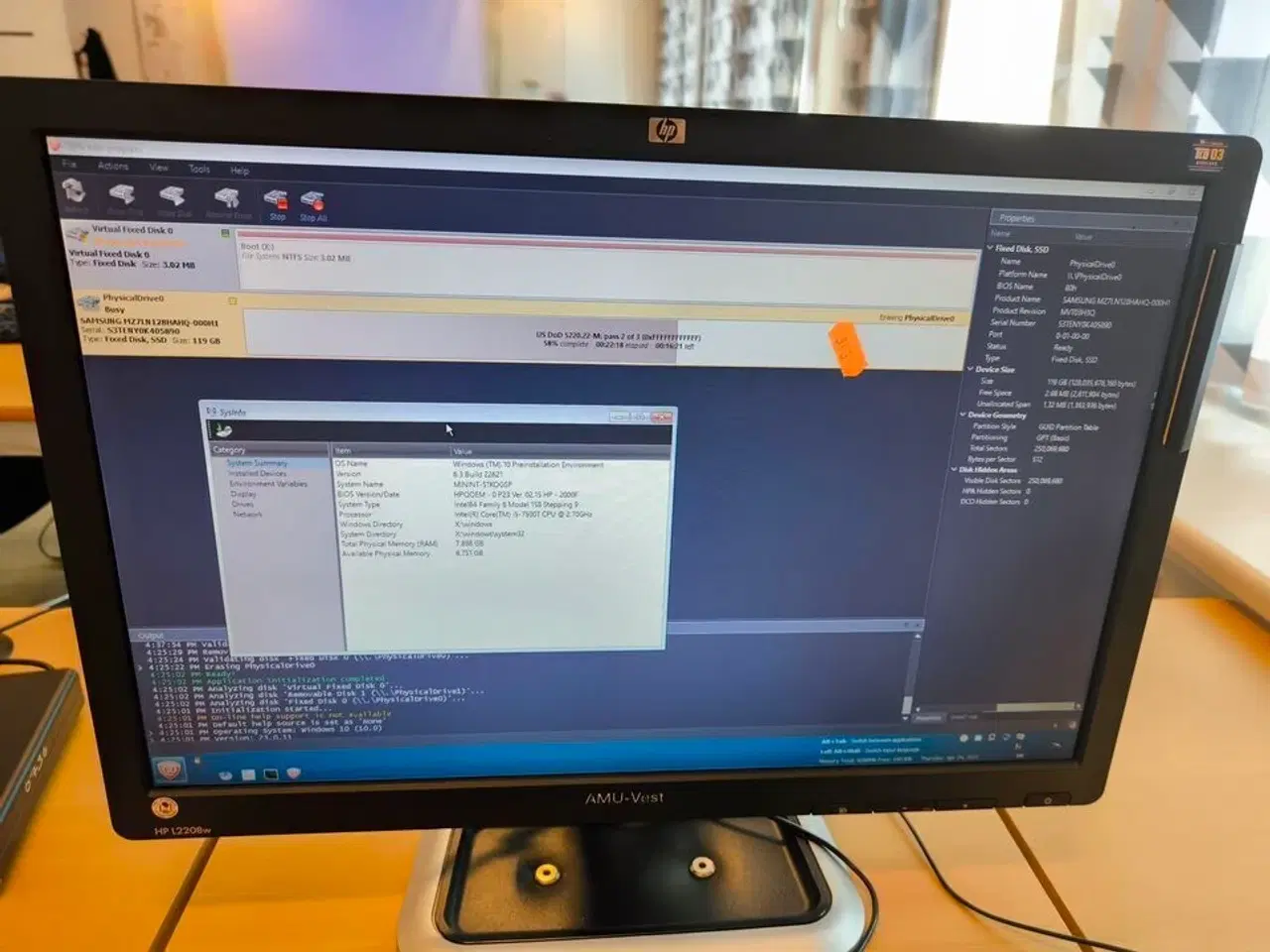 Billede 5 - Skærm 22" m. tastatur HP L2206w (PC medfølger ikke)
