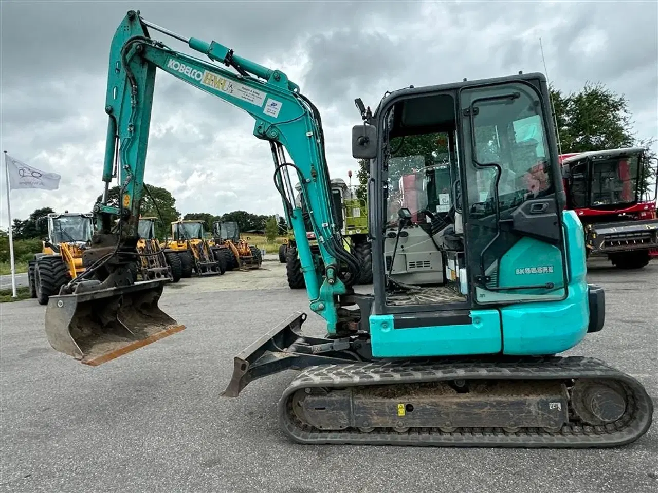 Billede 3 - Kobelco SK55 KUN 1900 TIMER OG MED SKOVLE!