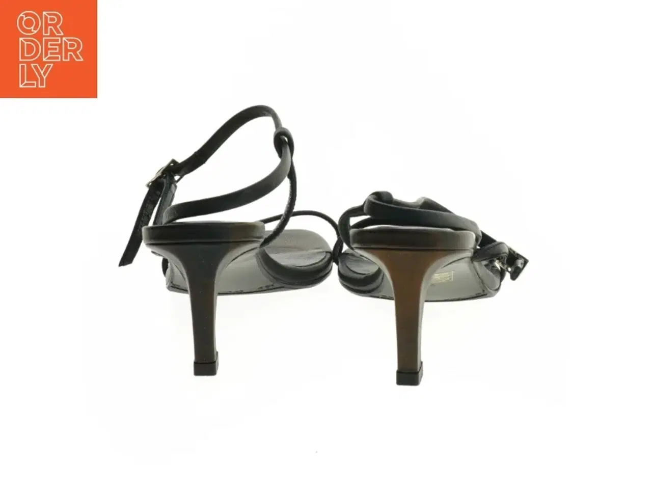 Billede 2 - Sorte hælsandaler fra Billi Bi (str. 38 )