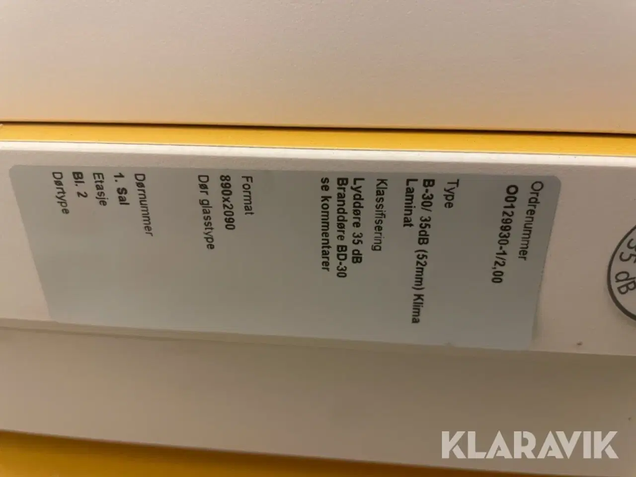 Billede 9 - BrandDøre Swedoor 825x2045mm 9 styk