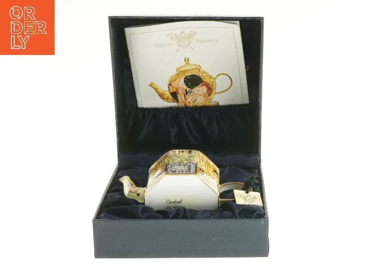 Billede 3 - Dekorativ keramisk tekande fra Goebel (str. 8,5x13 cm)