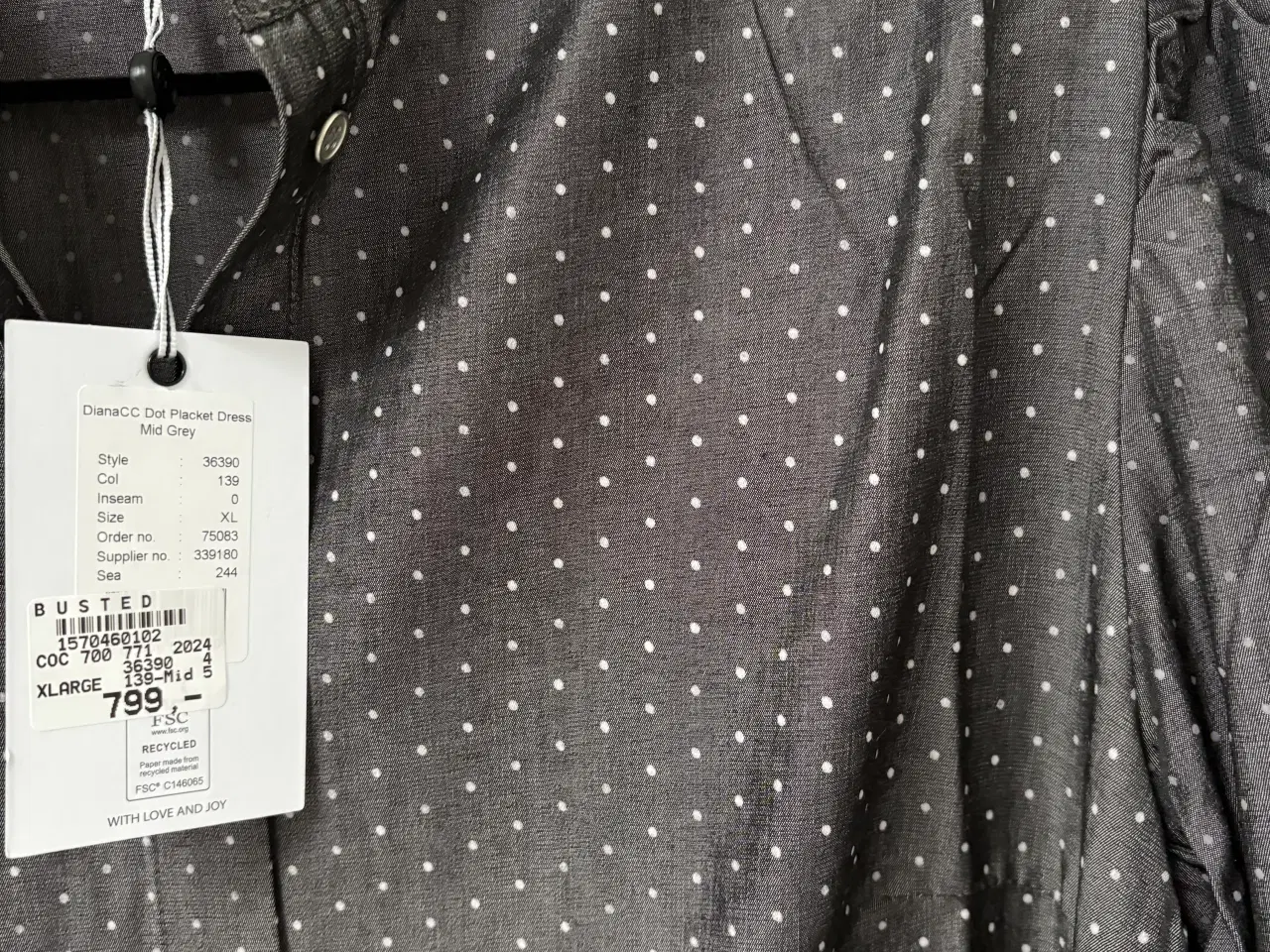 Billede 2 - Ny Co’couture kjole i mørkegrå
