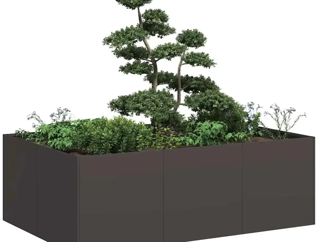 Billede 1 - Plantekasse 120x80x40 cm stål sort