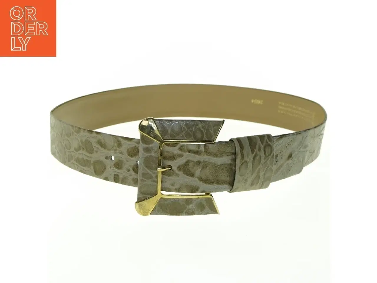 Billede 1 - Bælte af læder (str. Længde. 95 cm. b. 4 cm)