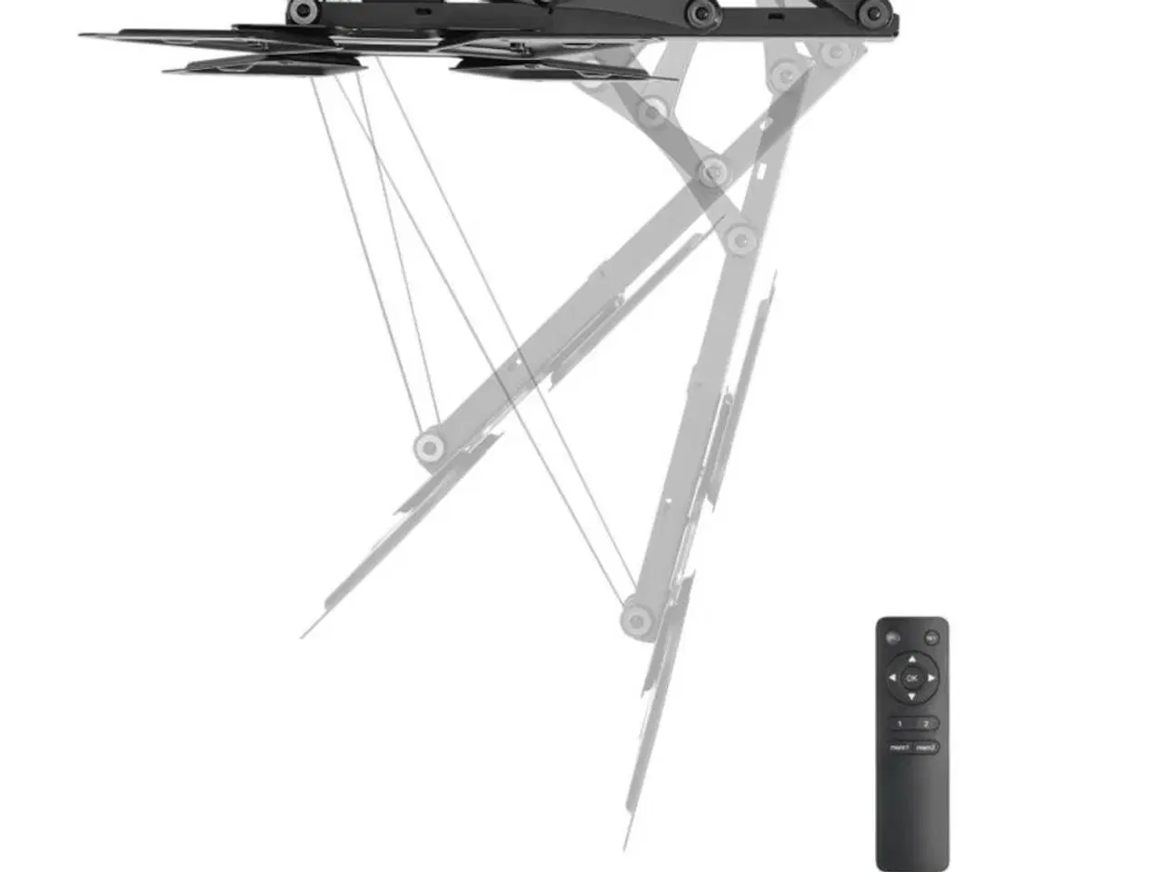 Billede 2 - Motoriseret og foldbart TV loftbeslag med remote 2