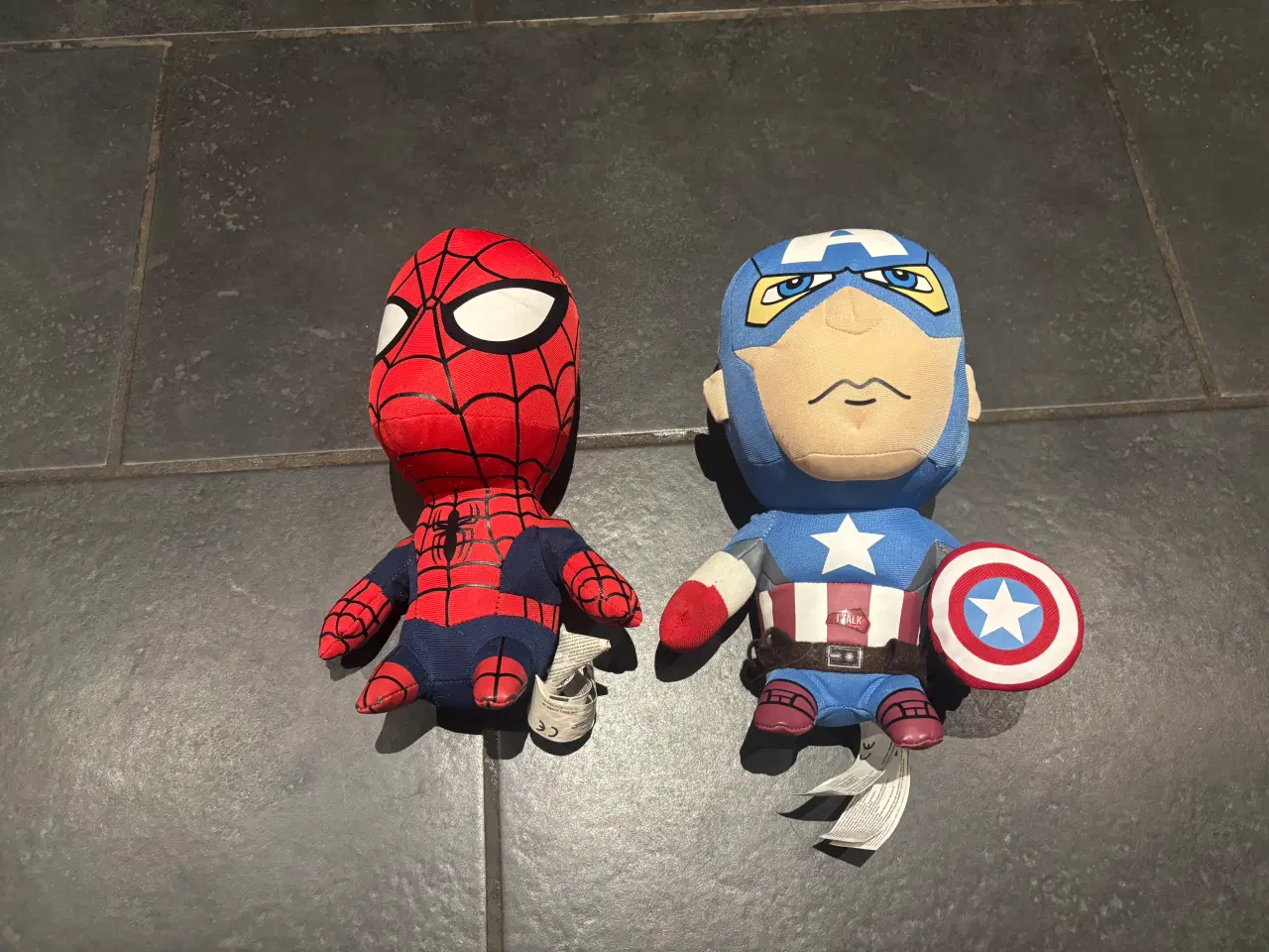 Billede 1 - Spiderman og Captain America bamser