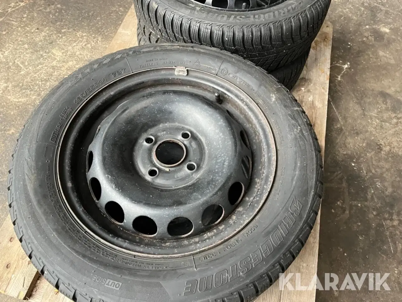 Billede 4 - Dæk med fælg BRIDGESTONE 165/65R14 vinder dæk