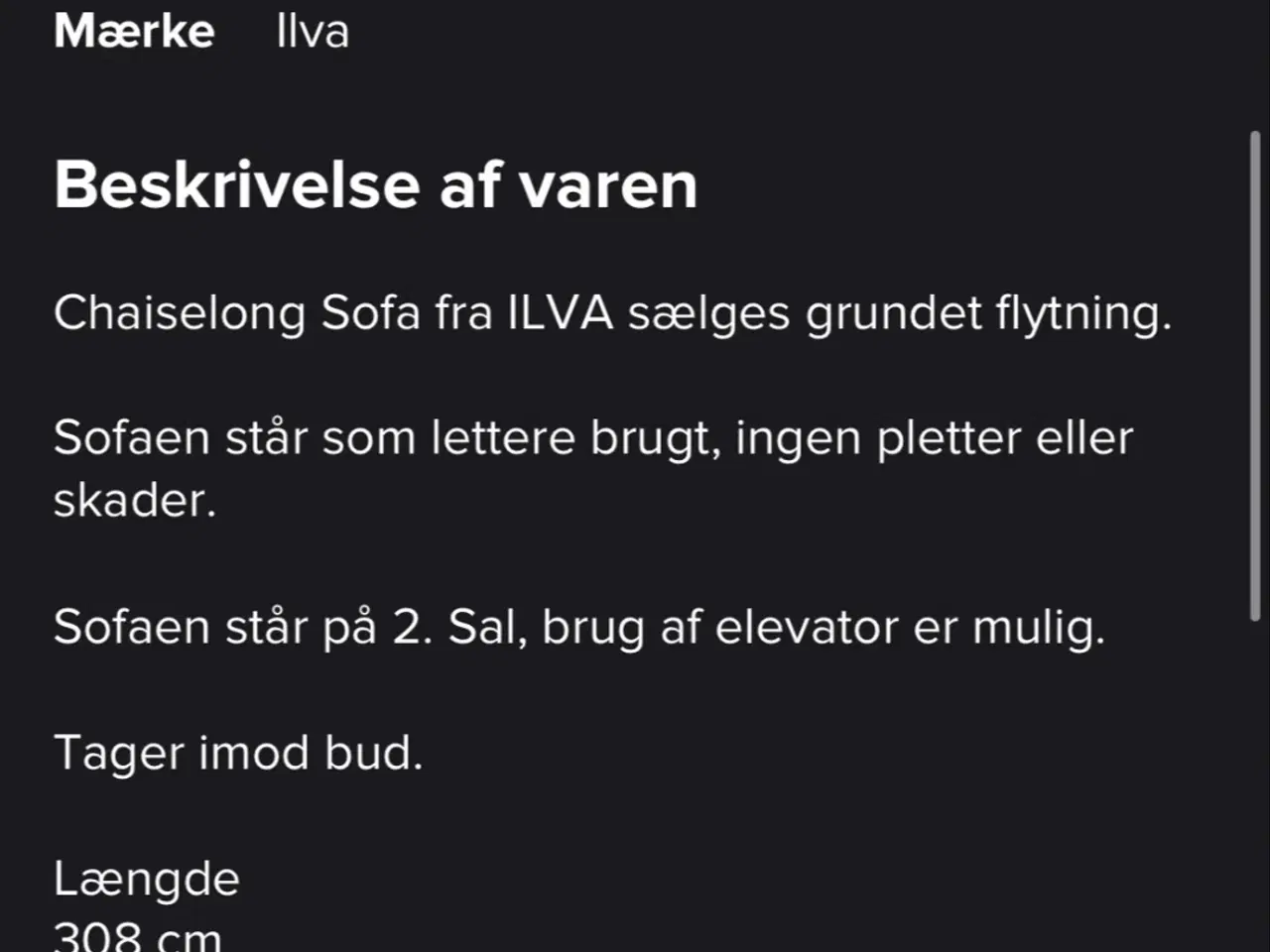 Billede 3 - Sofa fra ilva