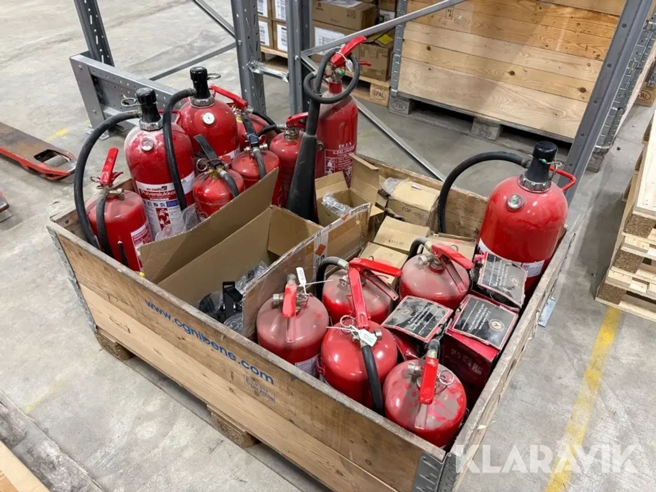 Billede 2 - Brandslukkere og holdere - 24 styk