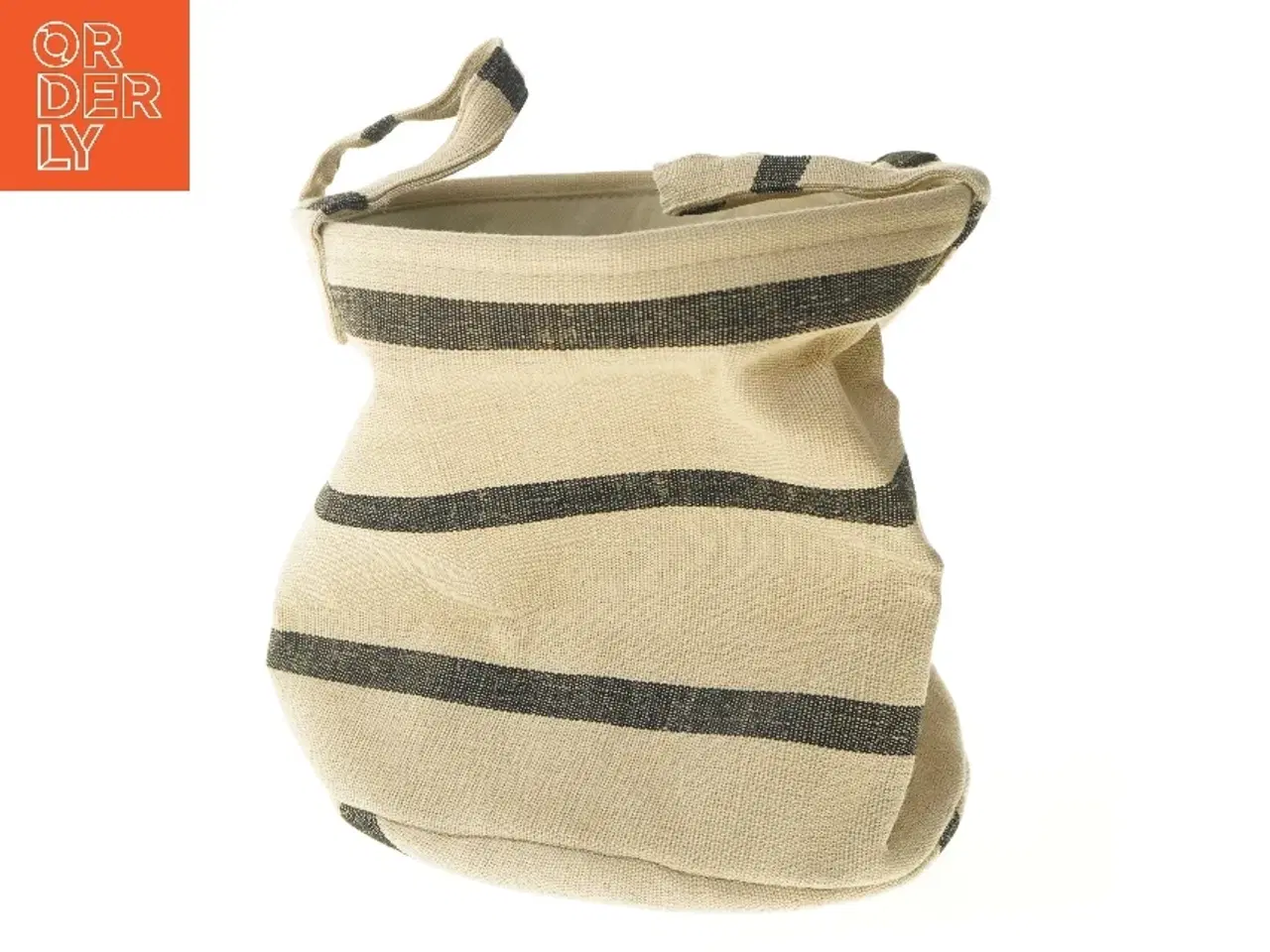 Billede 1 - Opbevaringskurv Sødahl med striber (str. Ø 32,5 cm længde 28 cm)