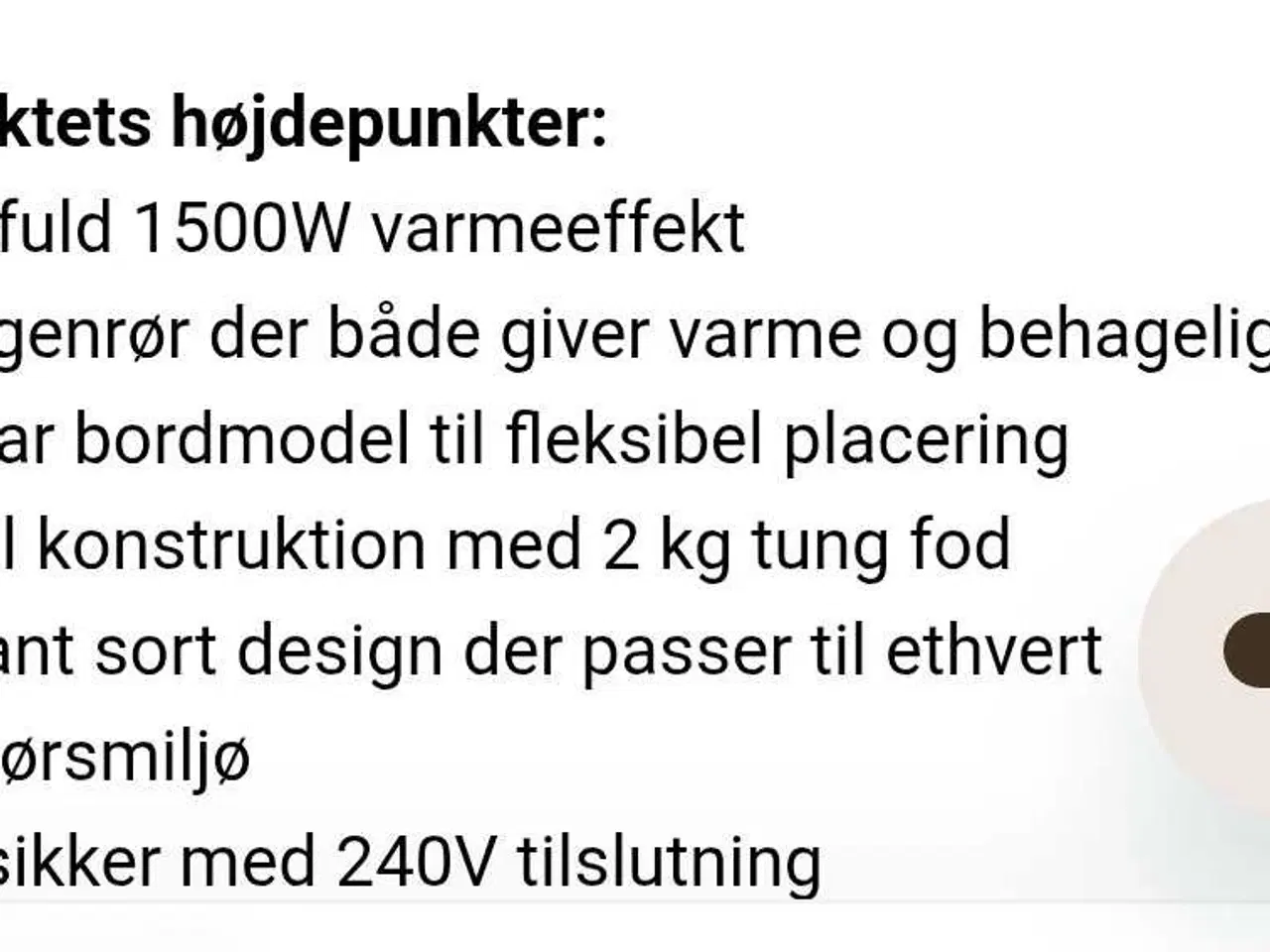 Billede 6 - Terrassevarmer bordmodel