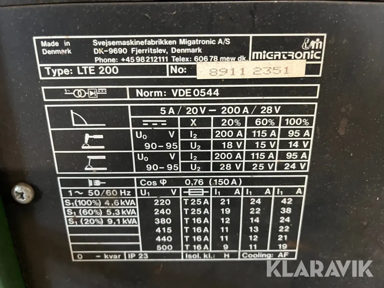Billede 6 - Svejsemaskine Migatronic LTE 200