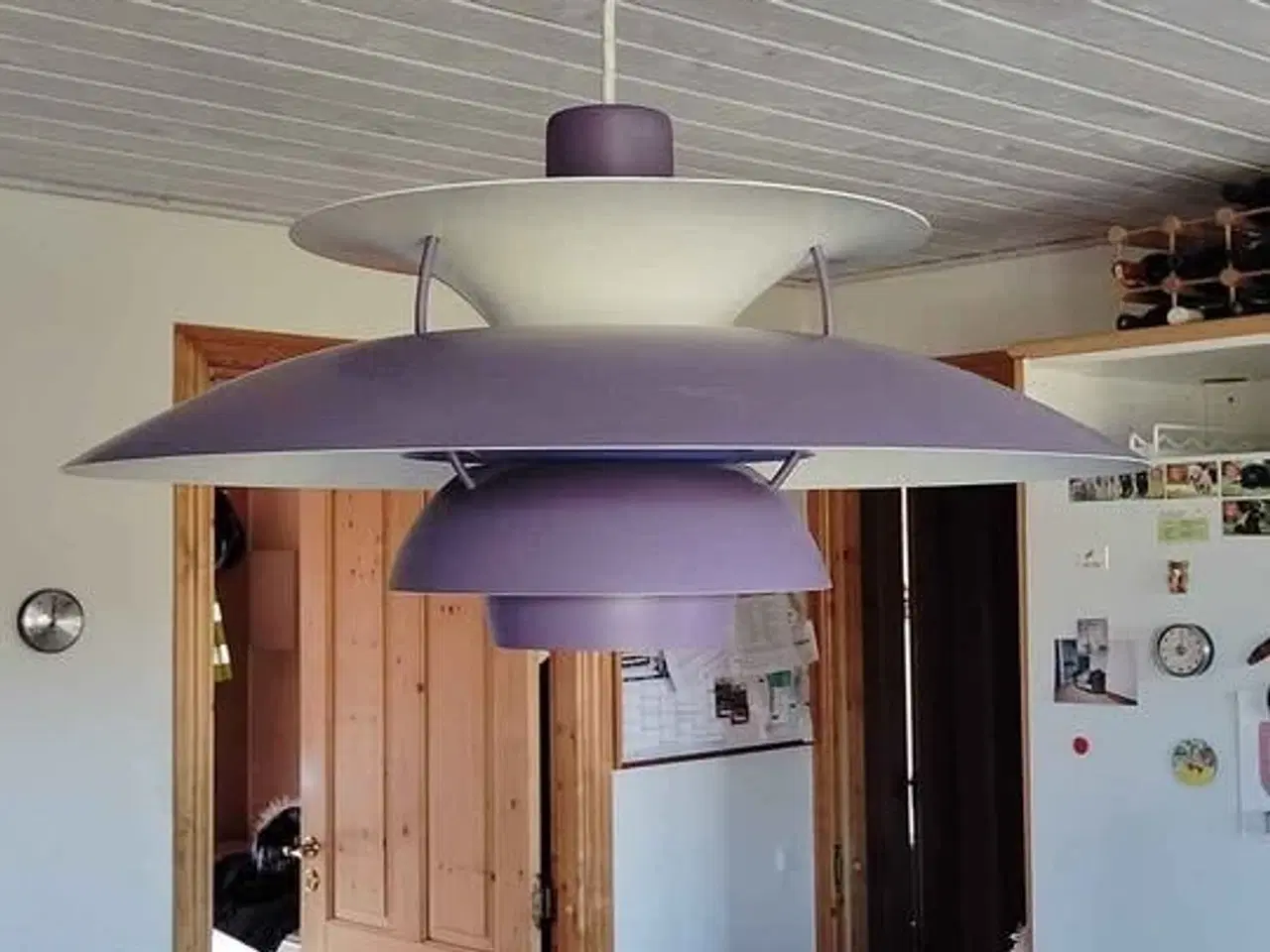 Billede 1 - Louis Poulsen PH 5 (efter 1983-udgaven, lilla/hvid