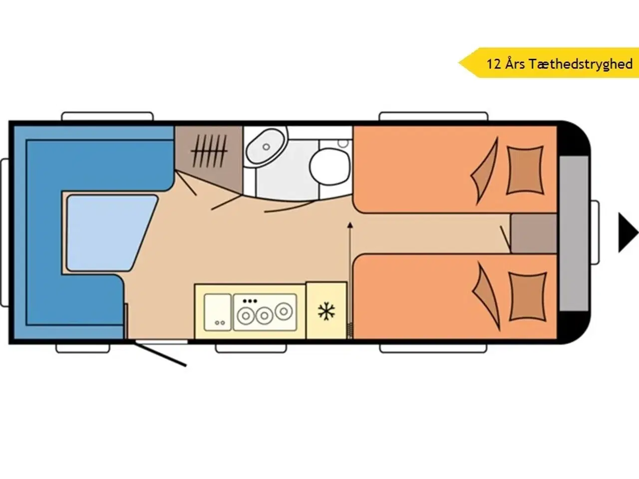 Billede 20 - 2024 - Hobby De Luxe 495 UL   Hobby 495 UL med enkelsenge fra Hinshøj Caravan A/S.