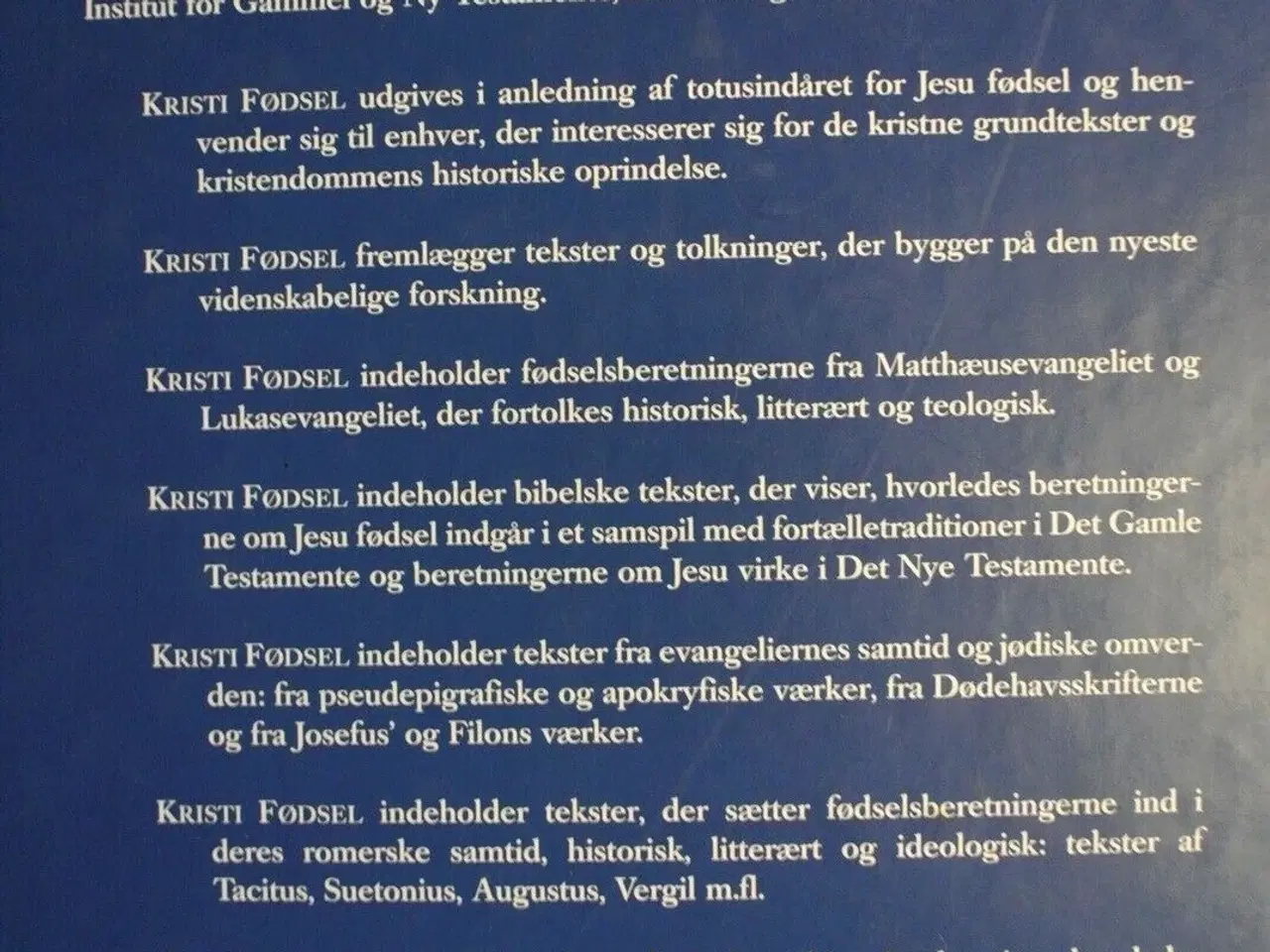 Billede 2 - kristi fødsel - tekster og tolkninger år totusind,