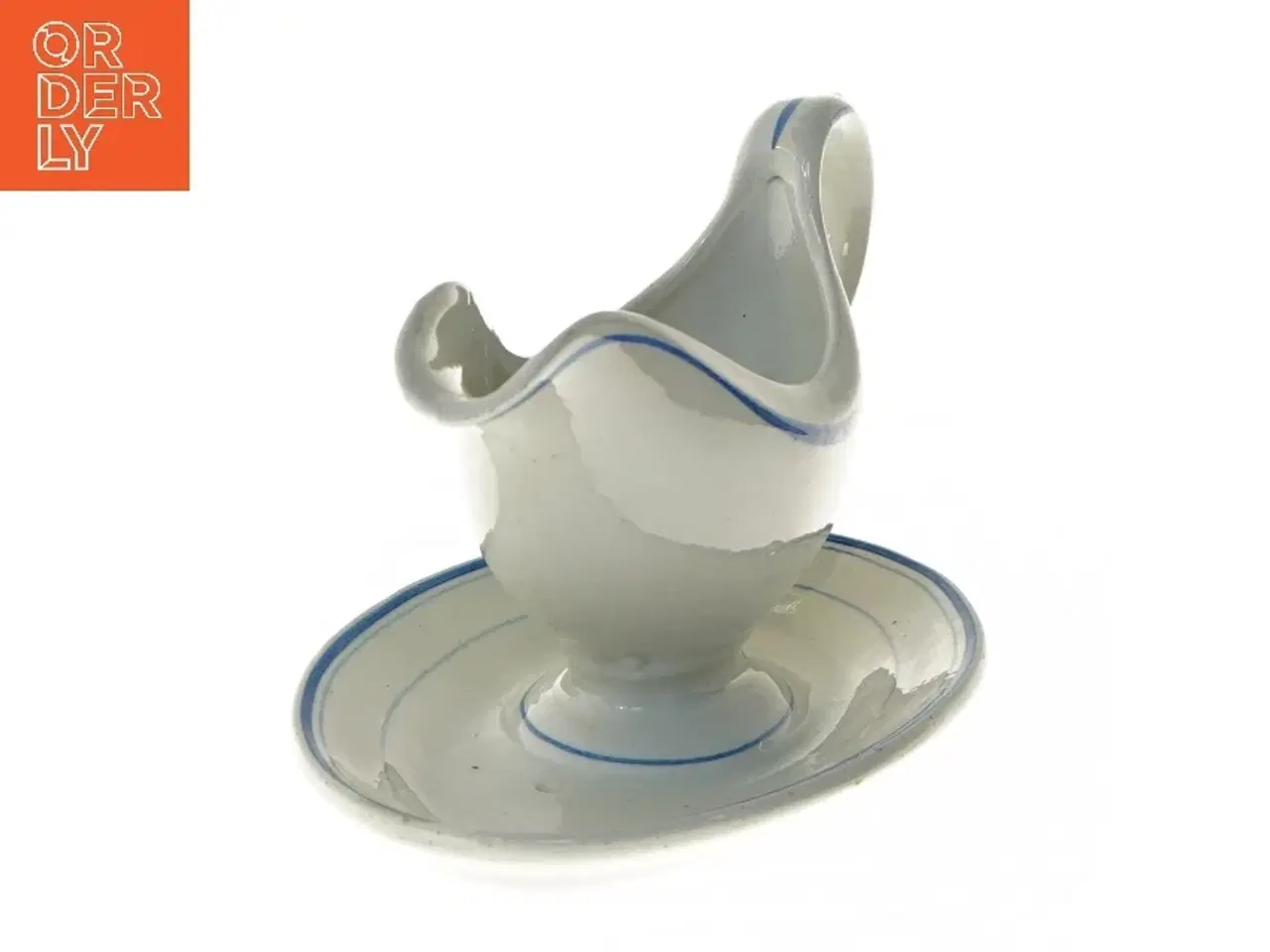 Billede 4 - Sovseskål med underkop (str. 12,5x13,5x21 cm)