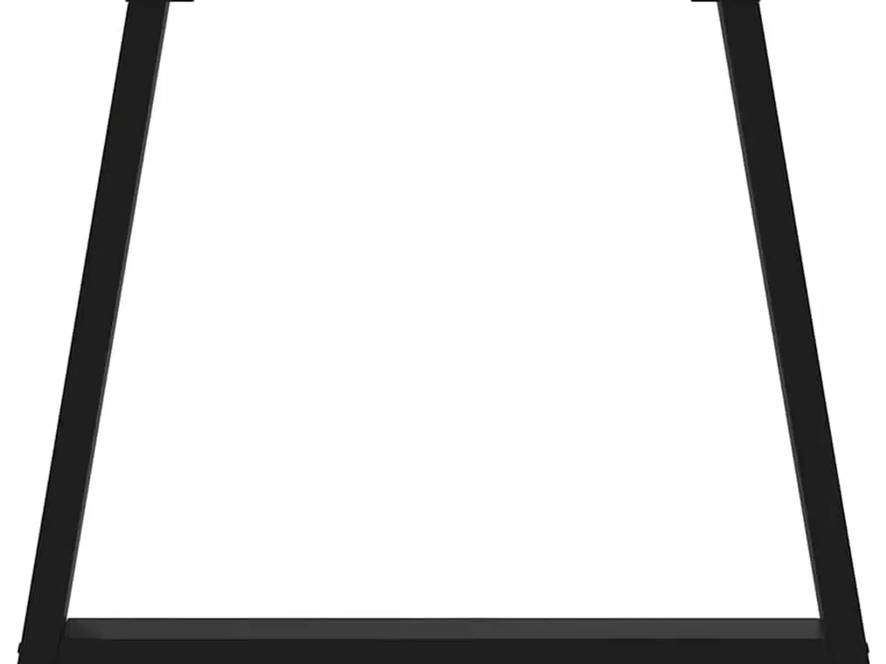 Billede 5 - Spisebordsben V-formet 2 stk. sort 80 x (72-73,3) cm stål