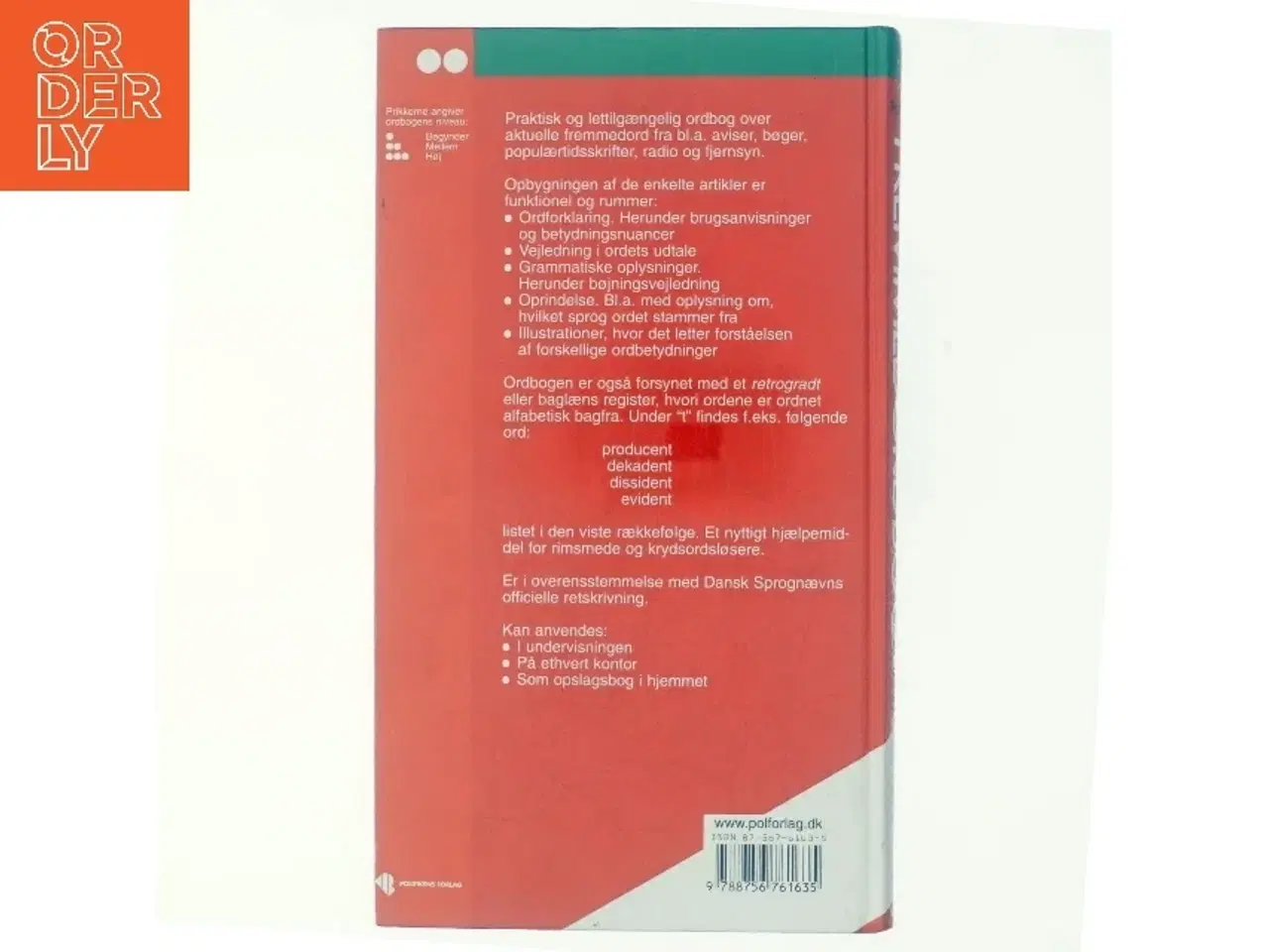 Billede 3 - Politikens fremmedordbog (Bog)