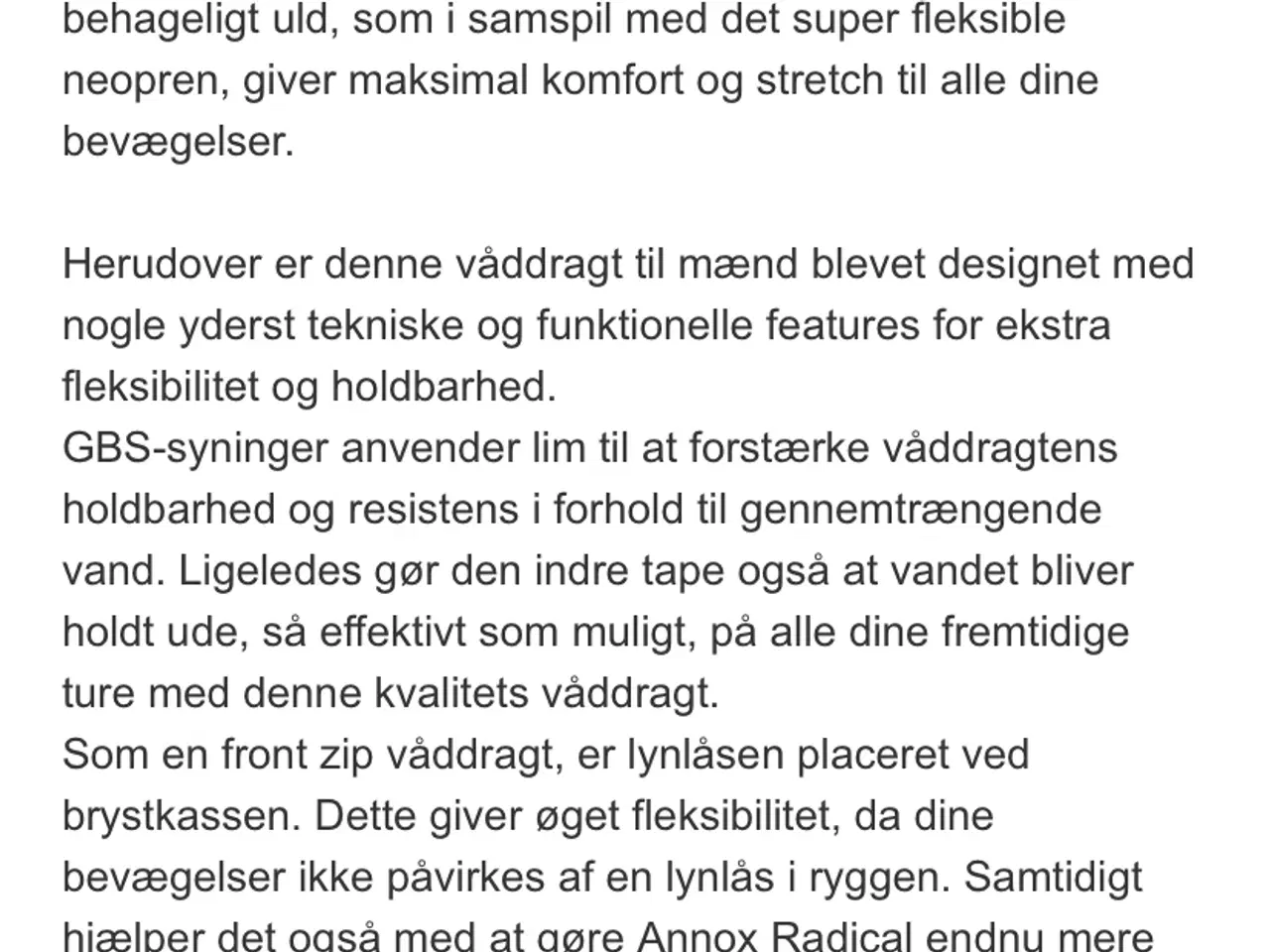 Billede 7 - Annox våddragt str. M kun bruge 2 gange med splitt