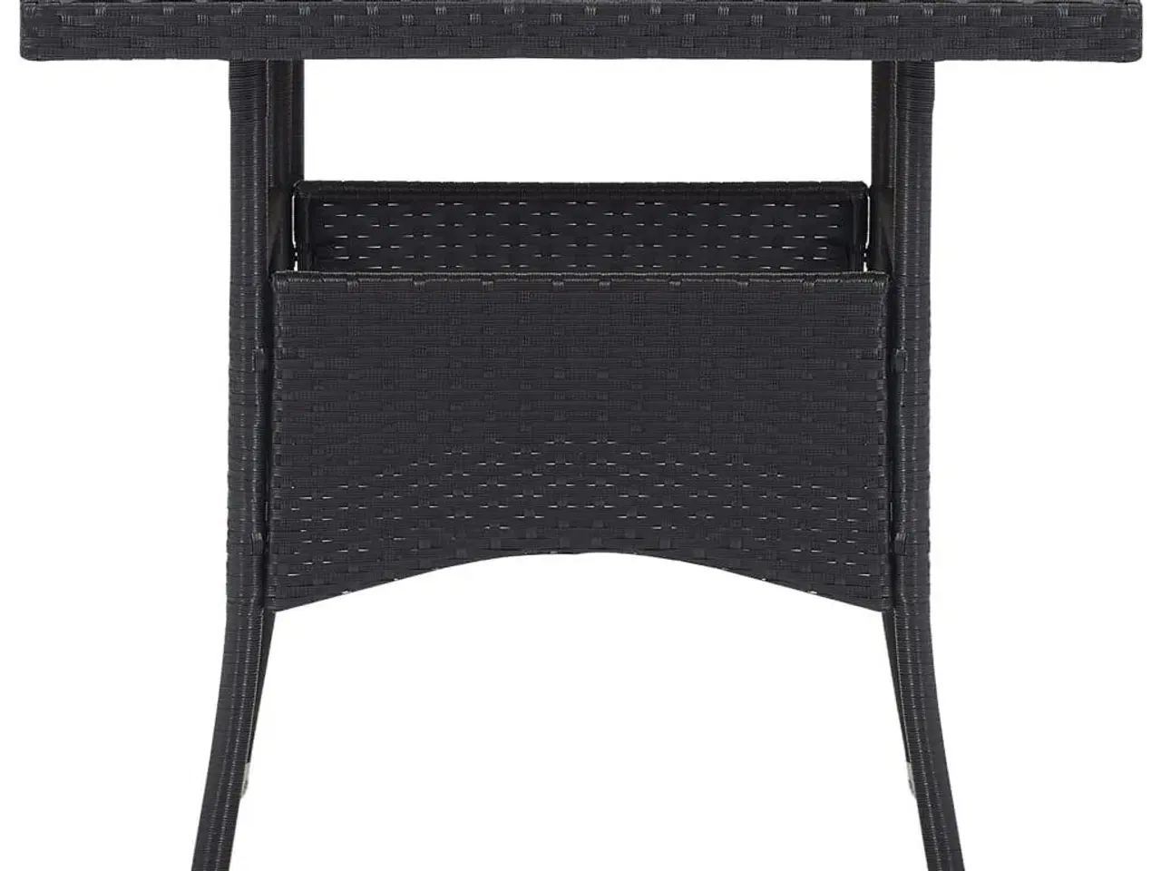 Billede 2 - Udendørs spisebord polyrattan og massivt akacietræ sort
