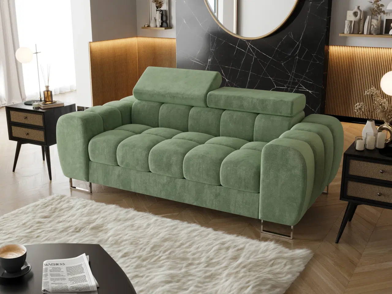 Billede 1 - ASPER II  TO-PERS. SOFA  195 CM TERRA 33