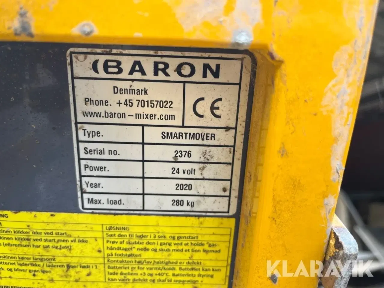 Billede 6 - Elektrisk Trillebør Baron Smartmover