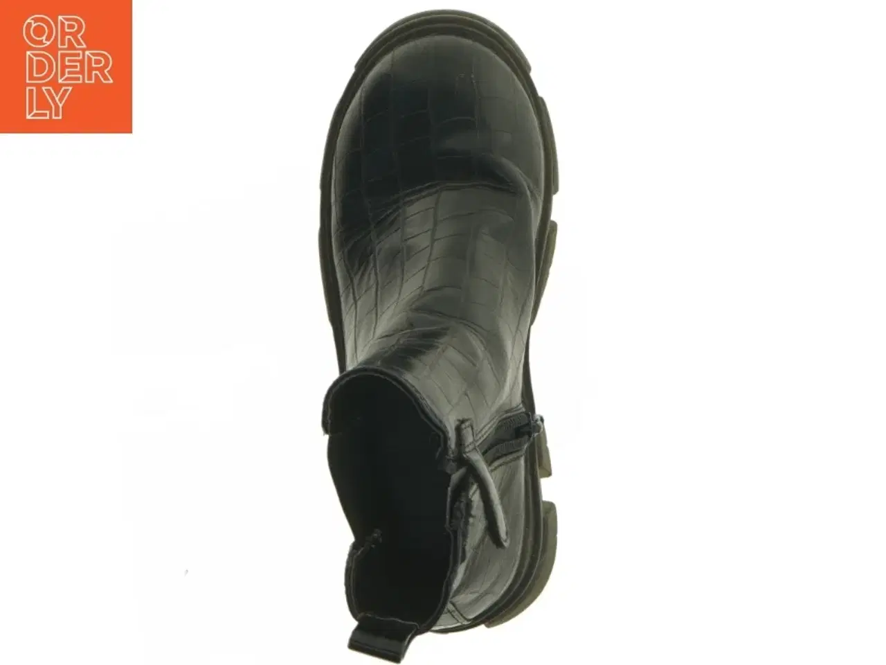 Billede 9 - Sorte krokodilleprægede støvler (str. 32)