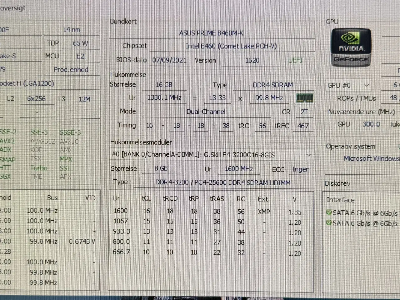 Billede 4 - Gamer PC med alt tilbehør, Geforce, 16GB, 27"