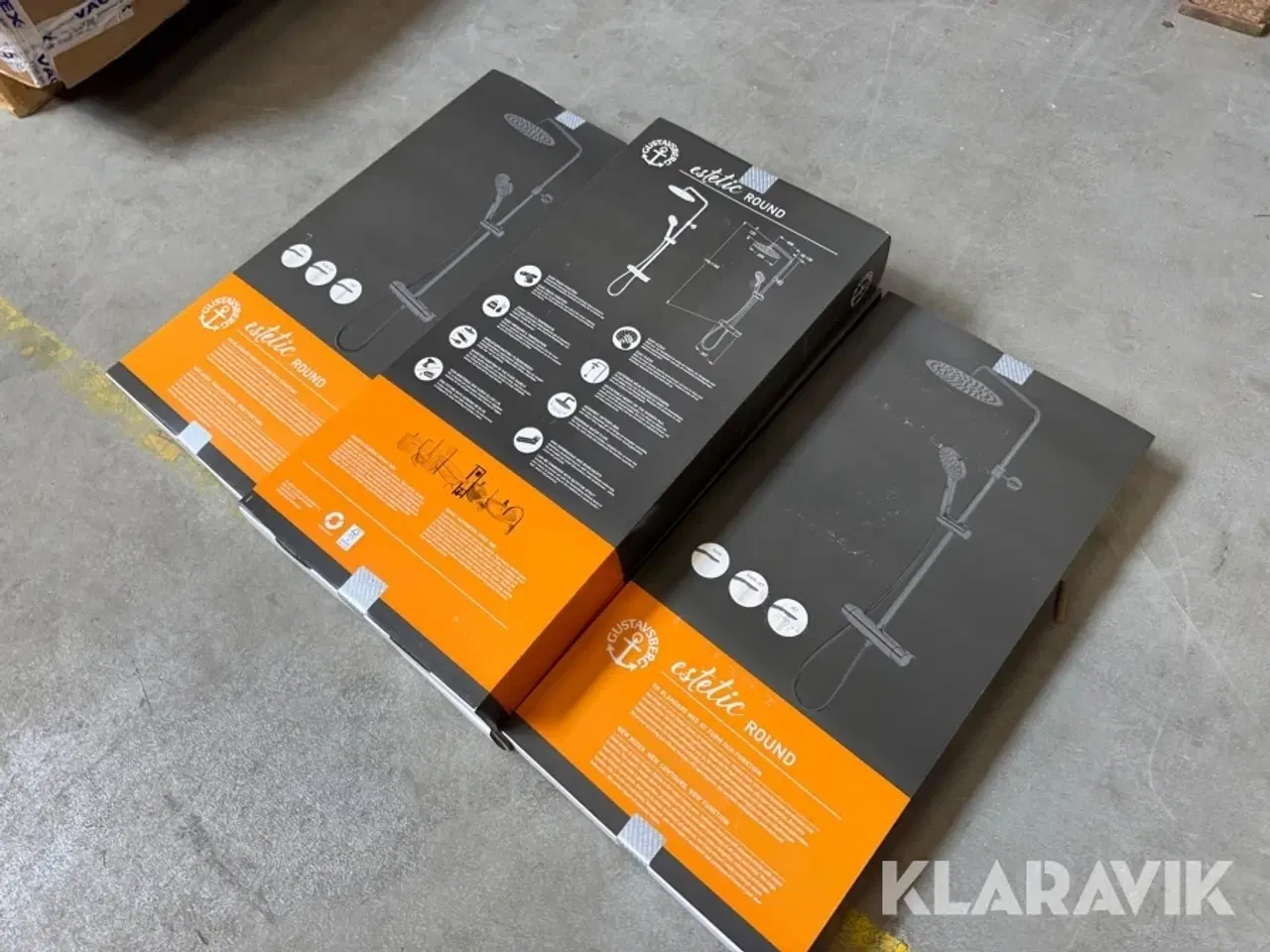 Billede 2 - Brusesæt til badeværelser Gustav Berg Estetic Round 4 styks