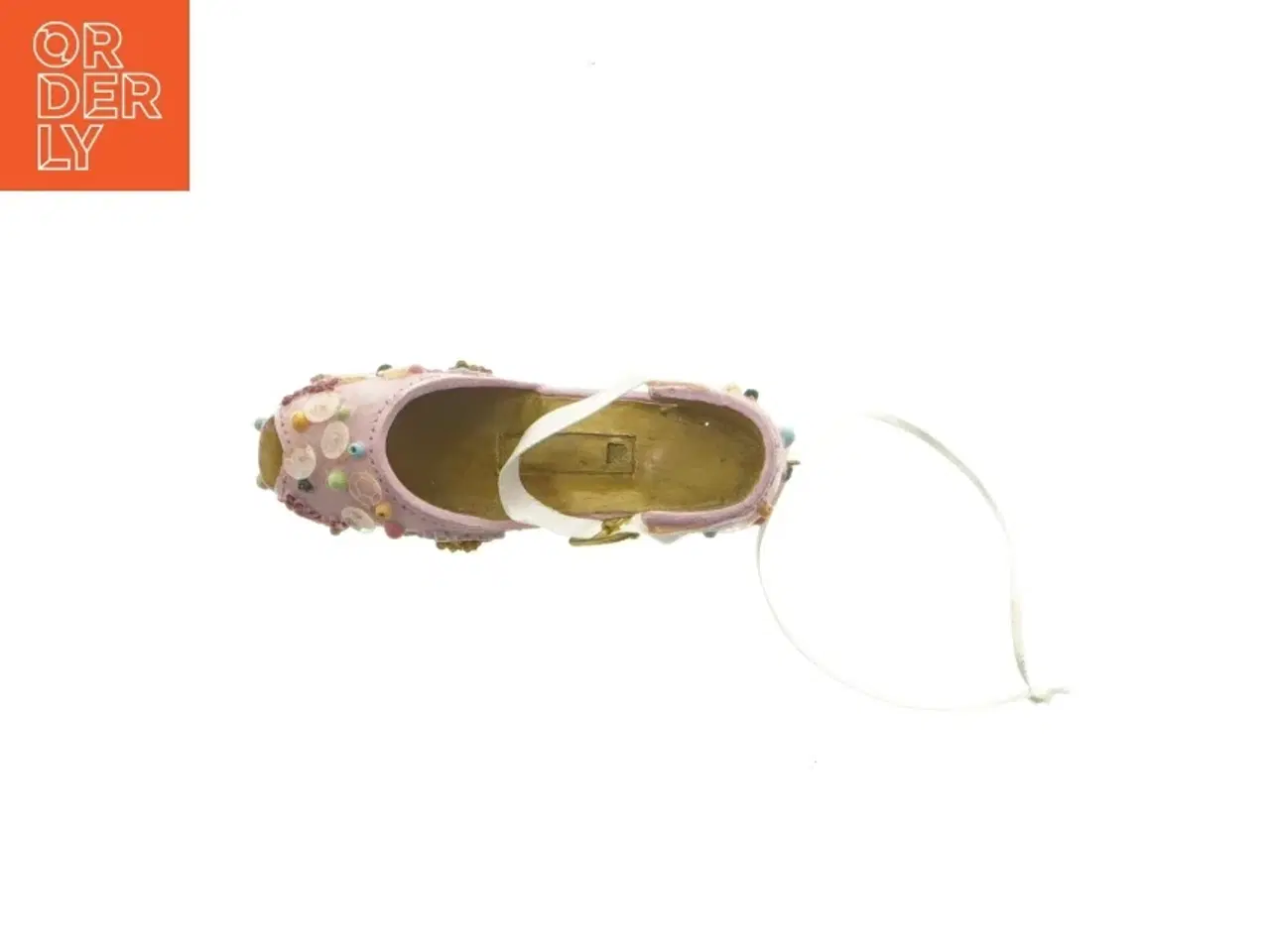 Billede 2 - Dekoreret damesko fra Just The Right Shoe By Raine (str. 9 x 3 x 5,5 cm)
