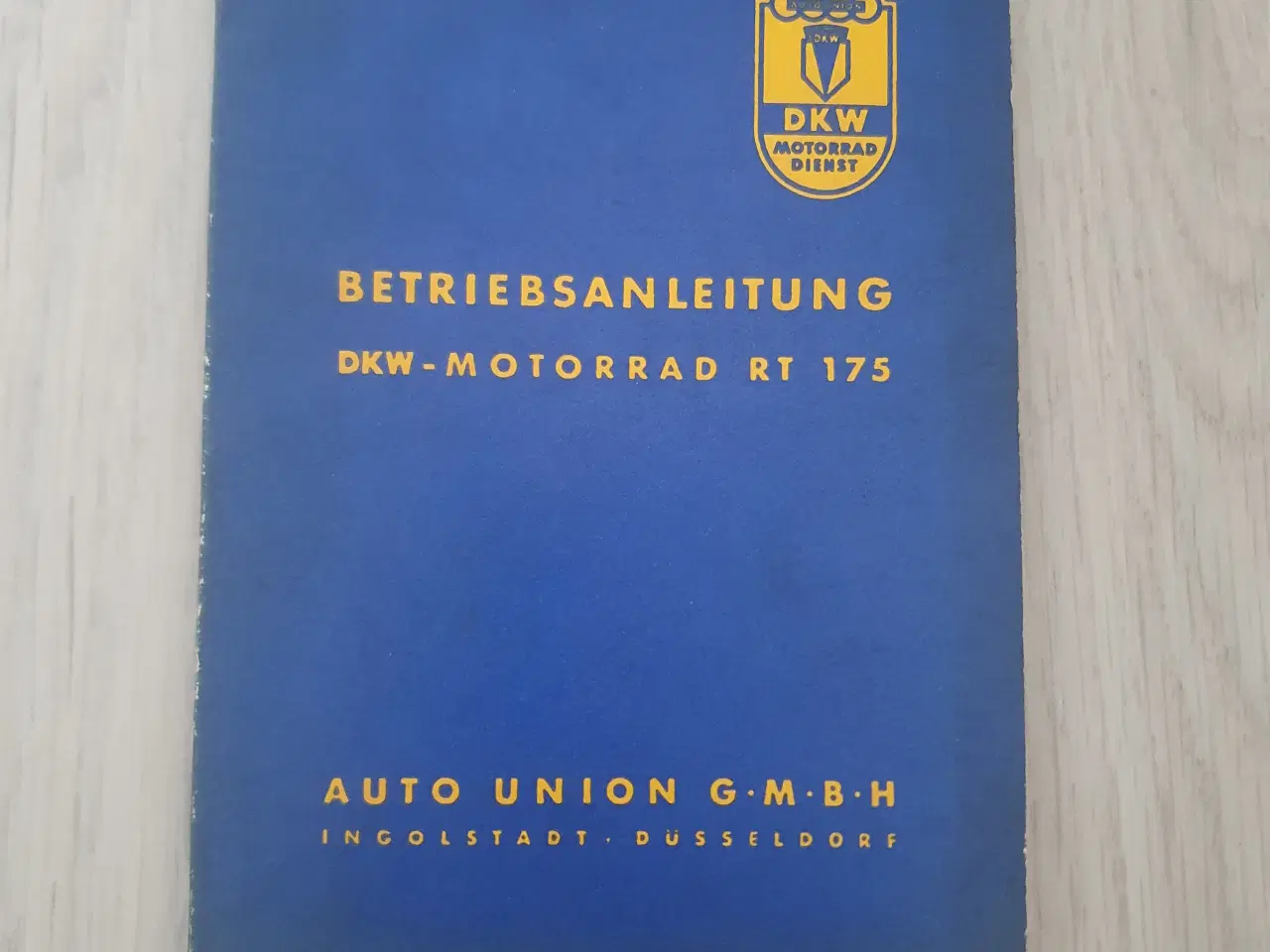 Billede 1 - DKW 175 Instruktionsbog