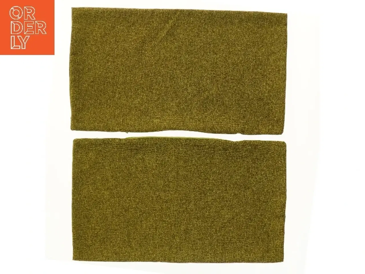 Billede 1 - Oliven-grønne pudebetræk (str. 57x33 cm)