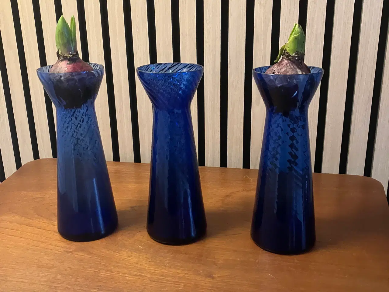 Billede 2 - Hyacintglas med optiske striber i god stand