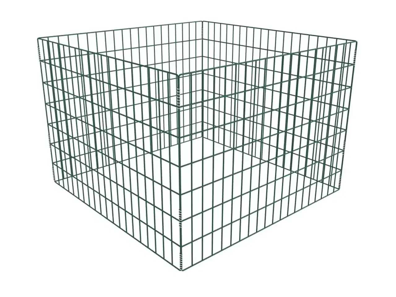 Billede 1 - Firkantet kompostbeholder til haven 100 x 100 x 70 cm